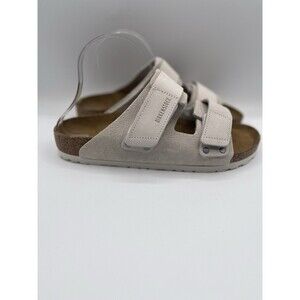 Birkenstock Sandals Unisex Antique White Uji Nubuck Suede Leather US 10  41 New